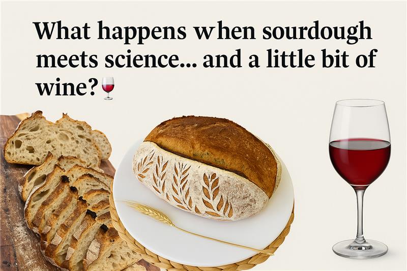 What Happens When Sourdough Meets Science… and a Little Bit of Wine? 🍷