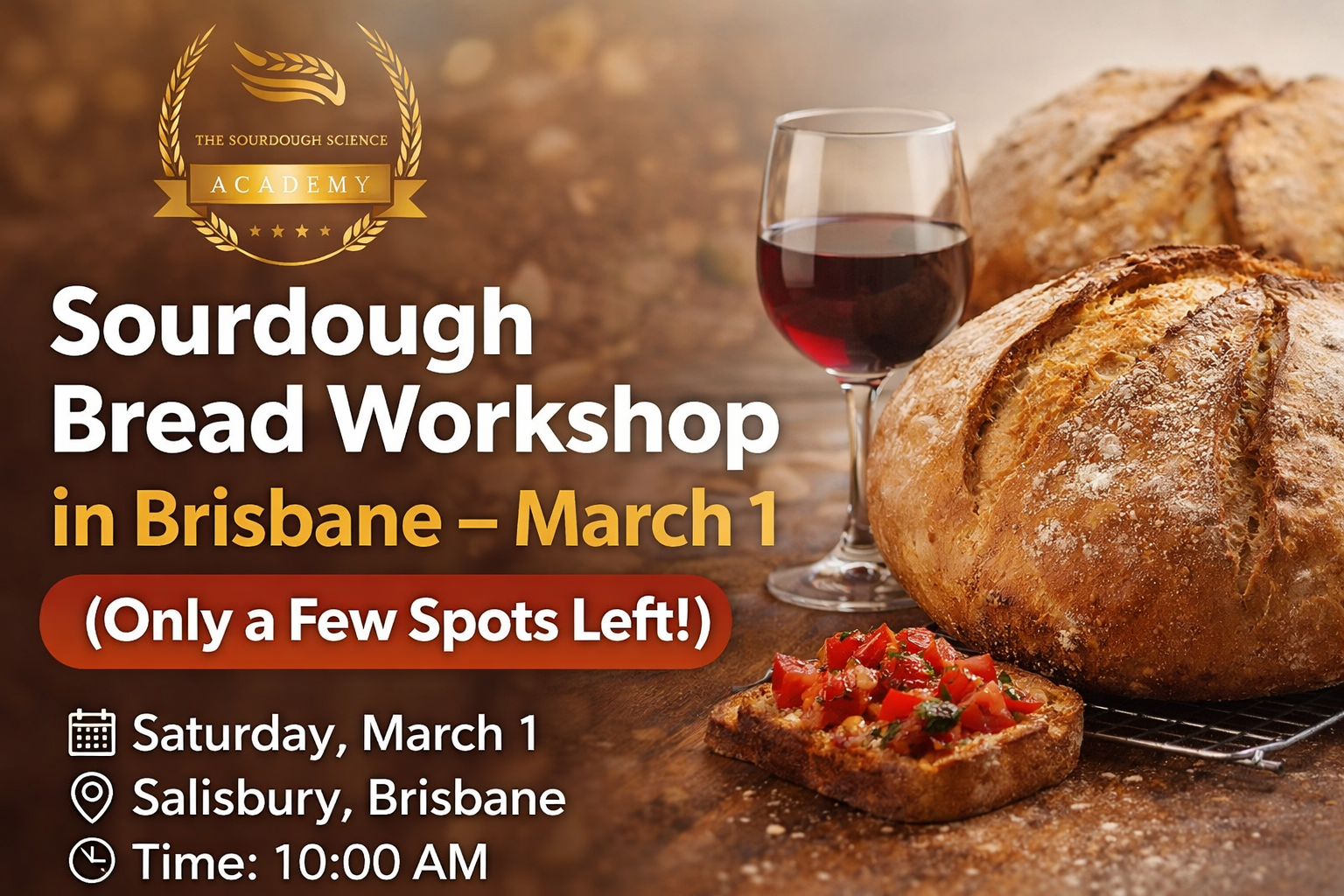 Sourdough Bread Workshop in Brisbane