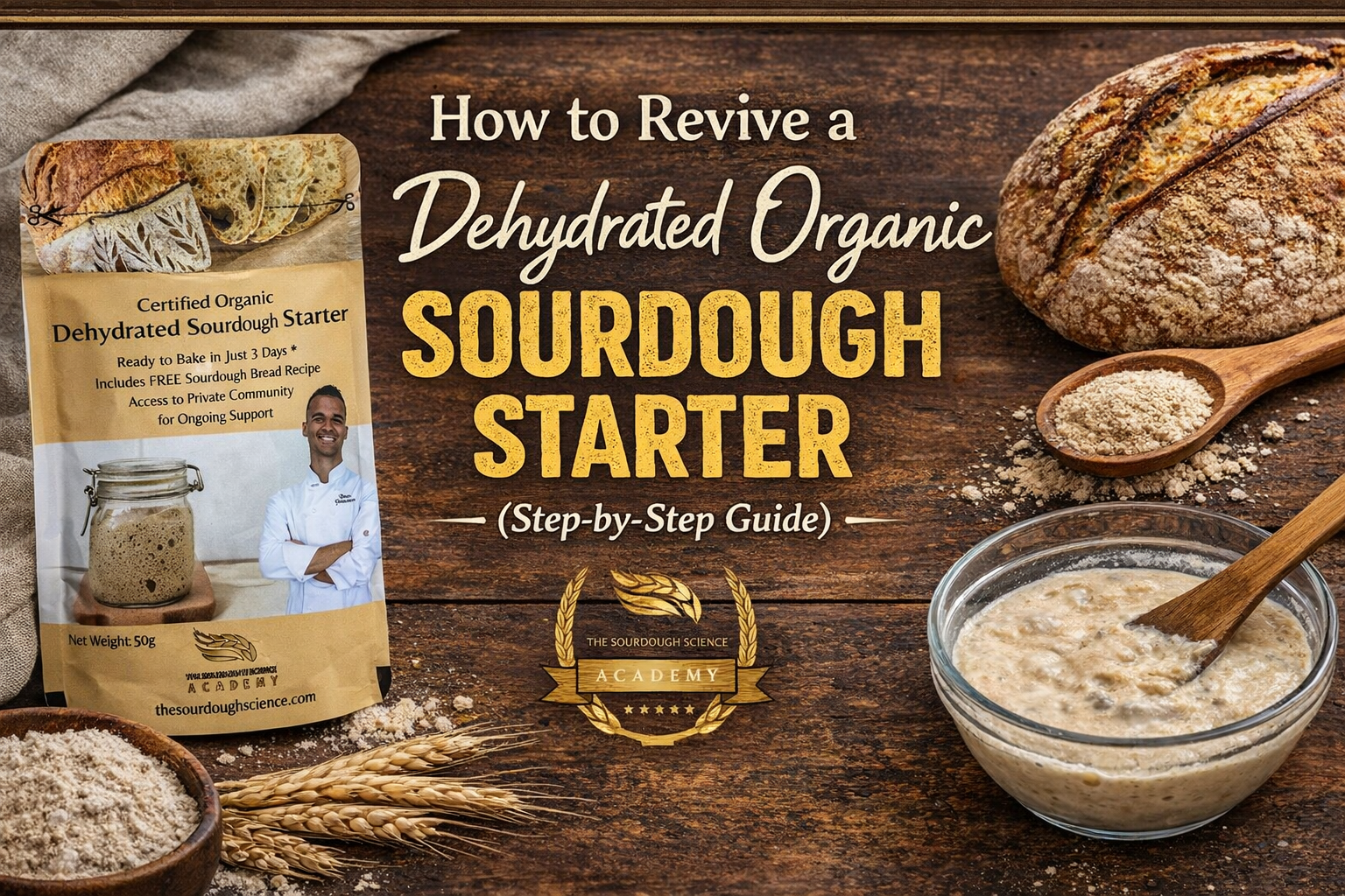 Dehydrated Organic Sourdough Starter
