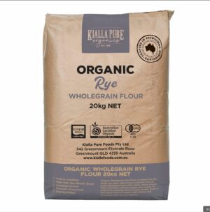 Organic Wholegrain Rye Flour – 20kg