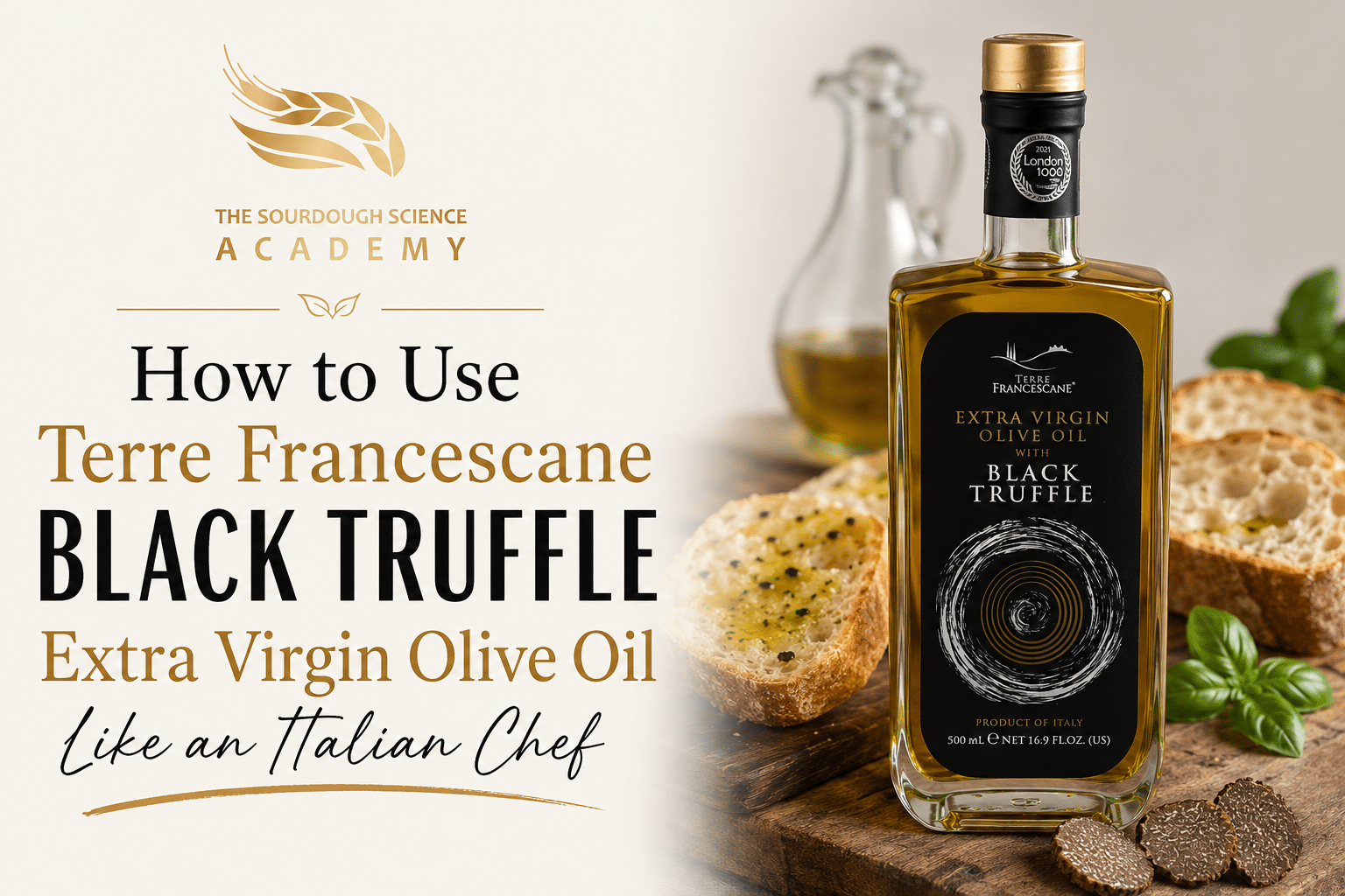 Terre Francescane Black Truffle Extra Virgin Olive Oil